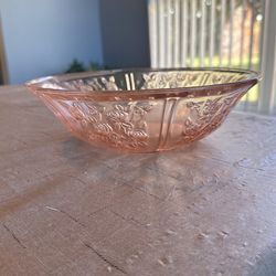Rose Colored Bowl