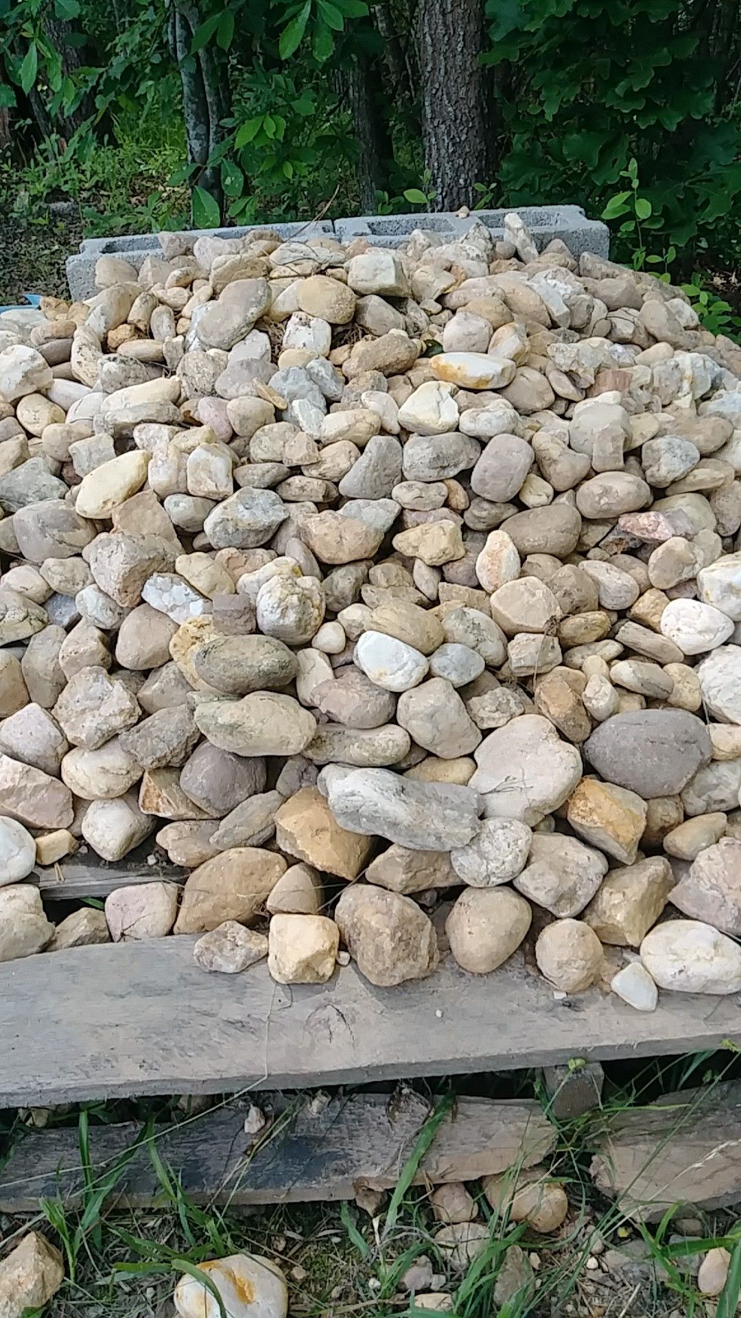 River rocks 26 inches. Its almost 2 cubic yards for Sale in Lillington