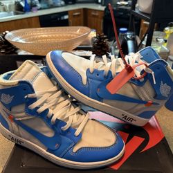 Off White Air Jordan 1 Unc 10.5 