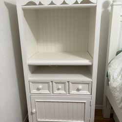 Stanley Young America White Wooden Entertainment Center