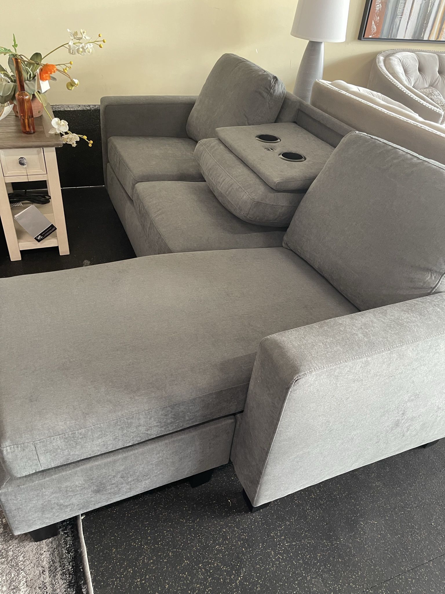 Sofa With Reversible Chaise On Sale