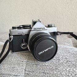 Olympus OM-2N 35mm Film Camera w/ Zuiko 50mm f/1.8 Lens Made in Japan