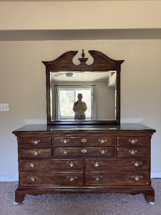 Vintage Dresser And Nightstand