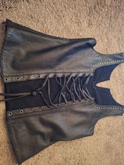 Ladies leather Harley Davidson shirt corset new