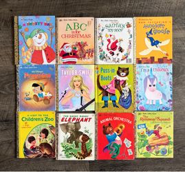 LOT OF 12 LITTLE GOLDEN HARDCOVER BOOKS~