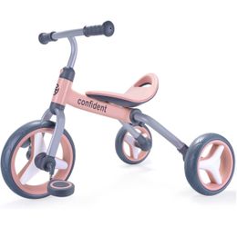 4 in 1 Tricycle for Toddlers Folding Kids Trike Tricycles Toddler Adjustable Seat and Removable Pedal, Baby Balance Ride