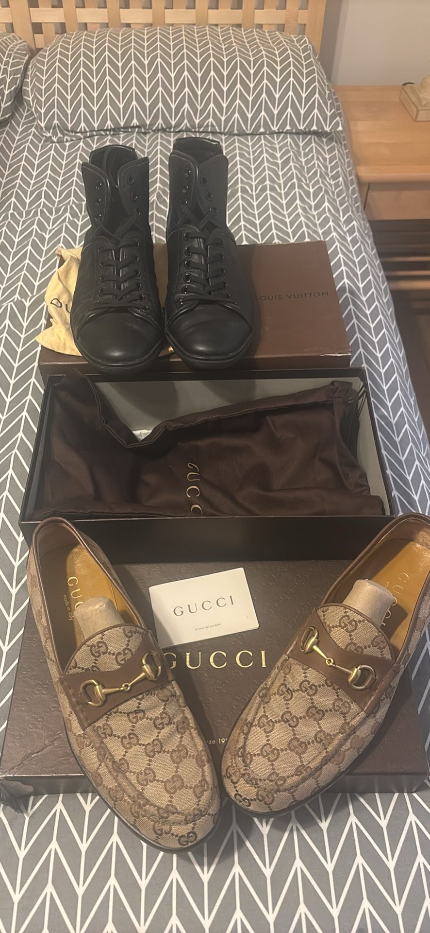 Gucci And Louis Vuitton Vintage Men’s Shoes
