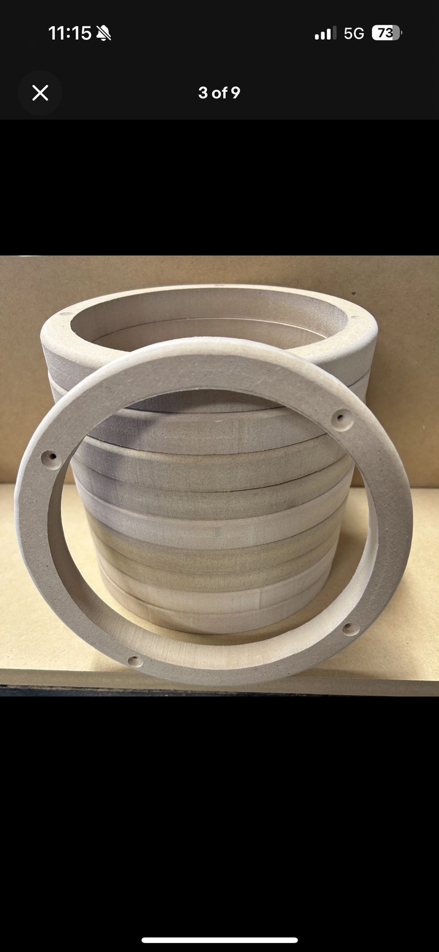 (4) 6.5 Speaker Spacer For Deaf Bonce 3/14 Mdf Pair