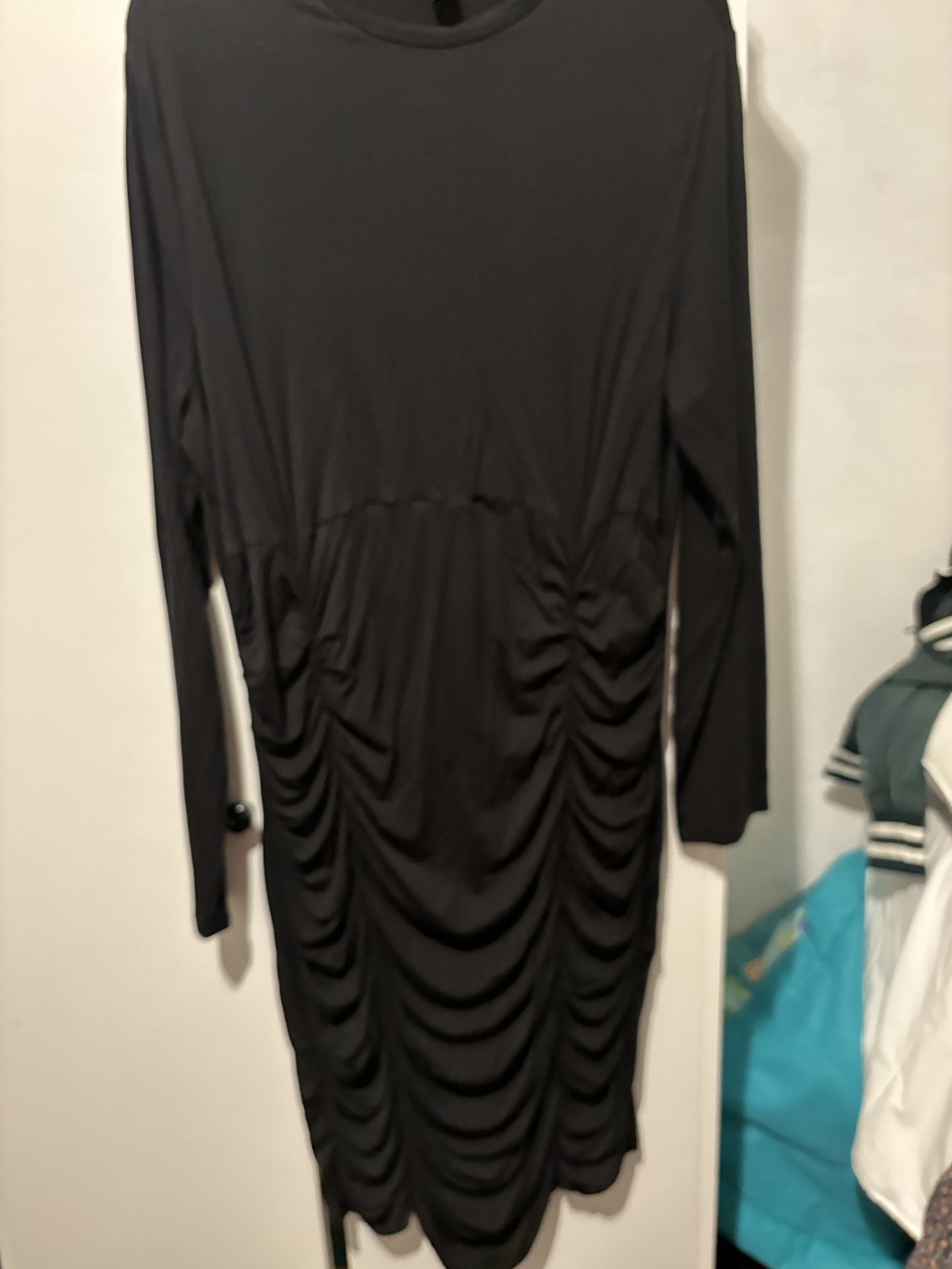 Plus Size Black Long Dress