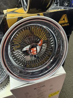 New 15x10 Luxor Wire Rims 