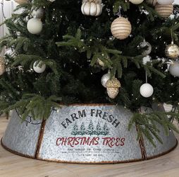 Rustic Farmhouse Style Christmas Tree Collar 42” D x 11” H