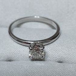 Solitaire Diamond Ring In Platinum 
