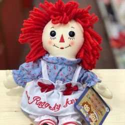 NEW  Classic Raggedy Ann Doll Plush 12"