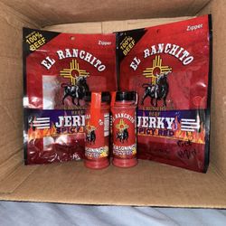 Ranchito Taki Fuego Carne Seca Jerky/ Also Red Fuego Taki Powder