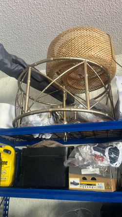  Gold Brass Chandelier 6 Lights 