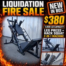 NEW LEG PRESS HACK SQUAT EXERCISE MACHINE SALE !!!