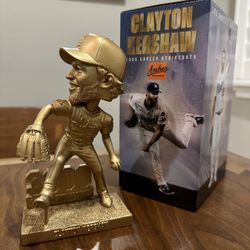 2025 Dodgers Clayton Kershaw 3000 Strikeouts *GOLD* Bobblehead Rare - SGA 9/20