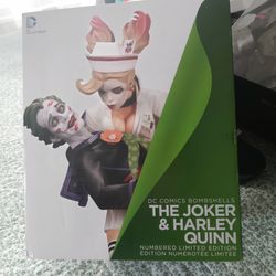 DC Collectibles Bombshells Joker & Harley Quinn Statue