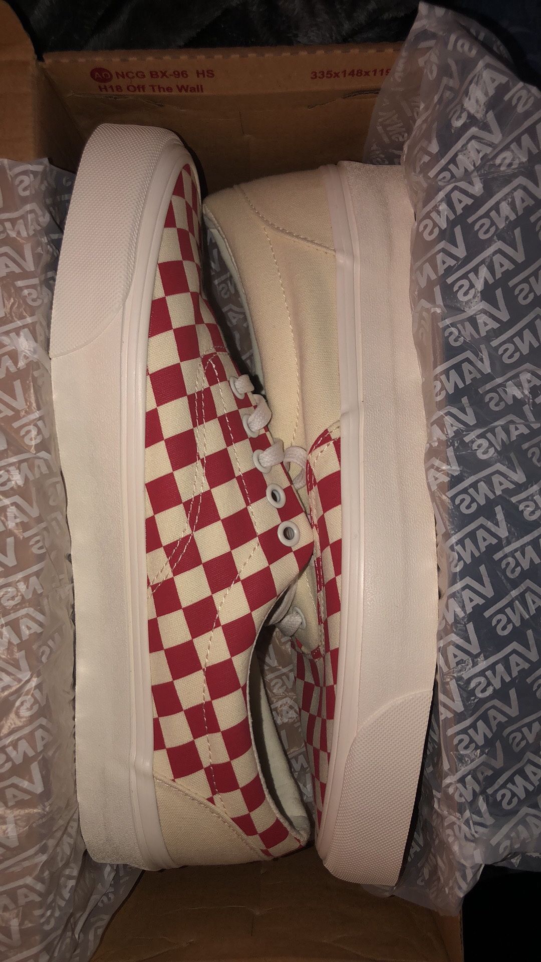 Vans Era CRFT podium checkerboard racing red