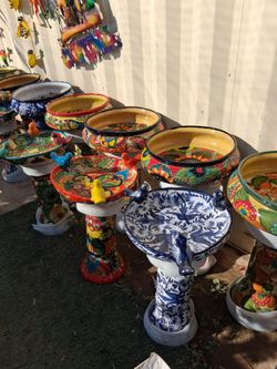 🌸 Authentic Talavera Pottery🐦Stunning New Designs🌵Metal yard art