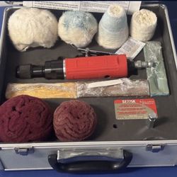 Matco Tools 10 PIECE PNEUMATIC SILVER EAGLER POLISHING KIT WITH AIR BUFFER