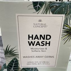 6-pack of Natural Concepts Moisturizing Hand Wash.  
