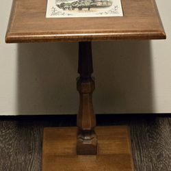 Vintage Gordon's Inc. Table With Porcelain Inlay