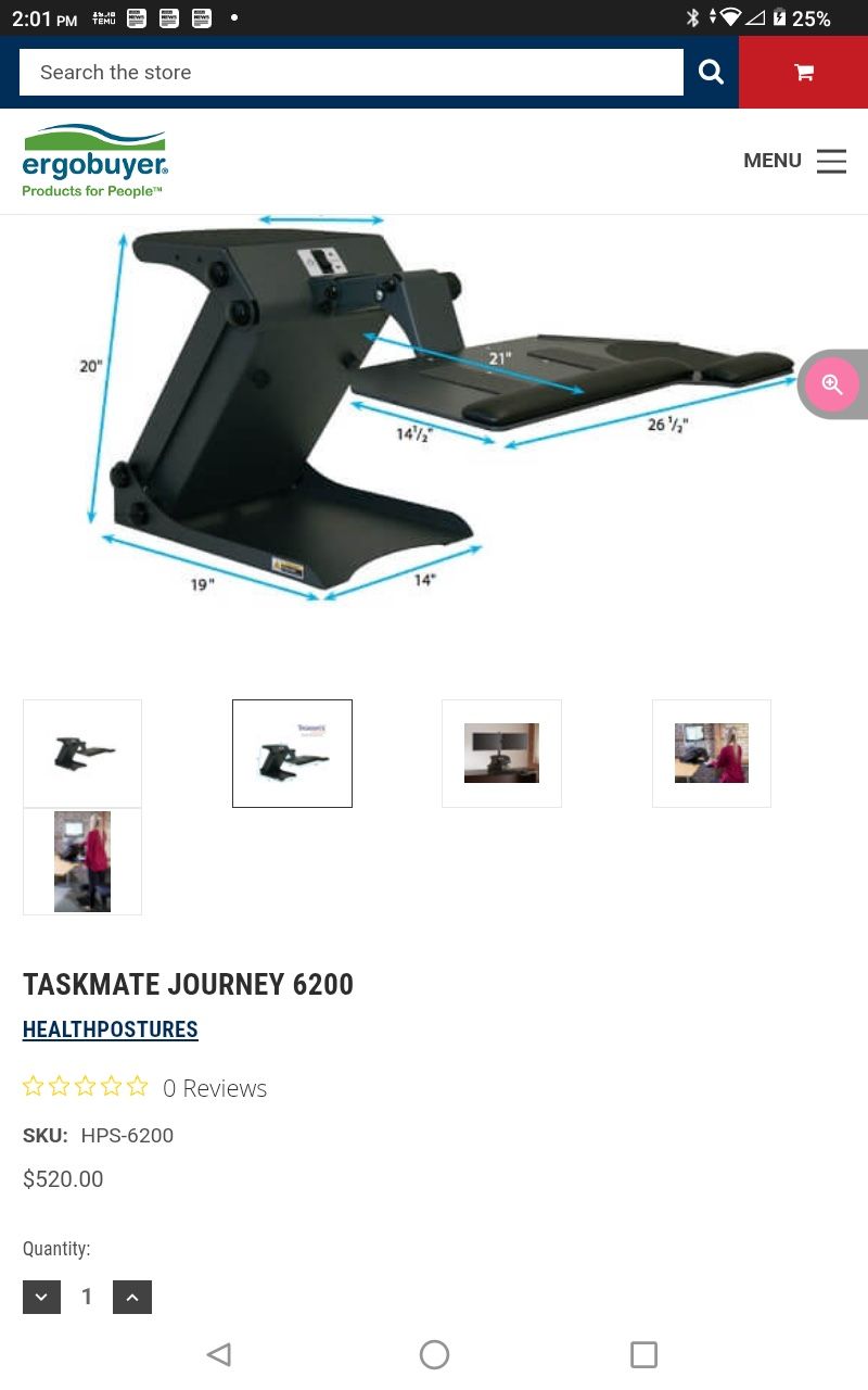 TASKMATE JOURNEY & VISIDEC FOCUS NOTEBOOK & MONITOR  ARM COMBO