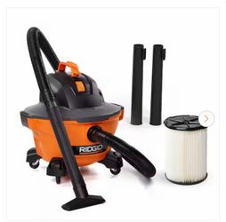 6 Gal. 3.5 Peak HP NXT Shop Vacuum Wet Dry Vac with General Debris Filter, Locking Hose and Attachments HD0600