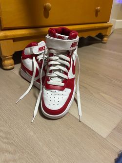 Nike Court Borough Mid 2 Sneakers Red/White 6Youth