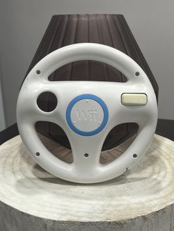 Nintendo Wii White Racing Steering Wheel for Mario Kart (RVL-024) Genuine OEM