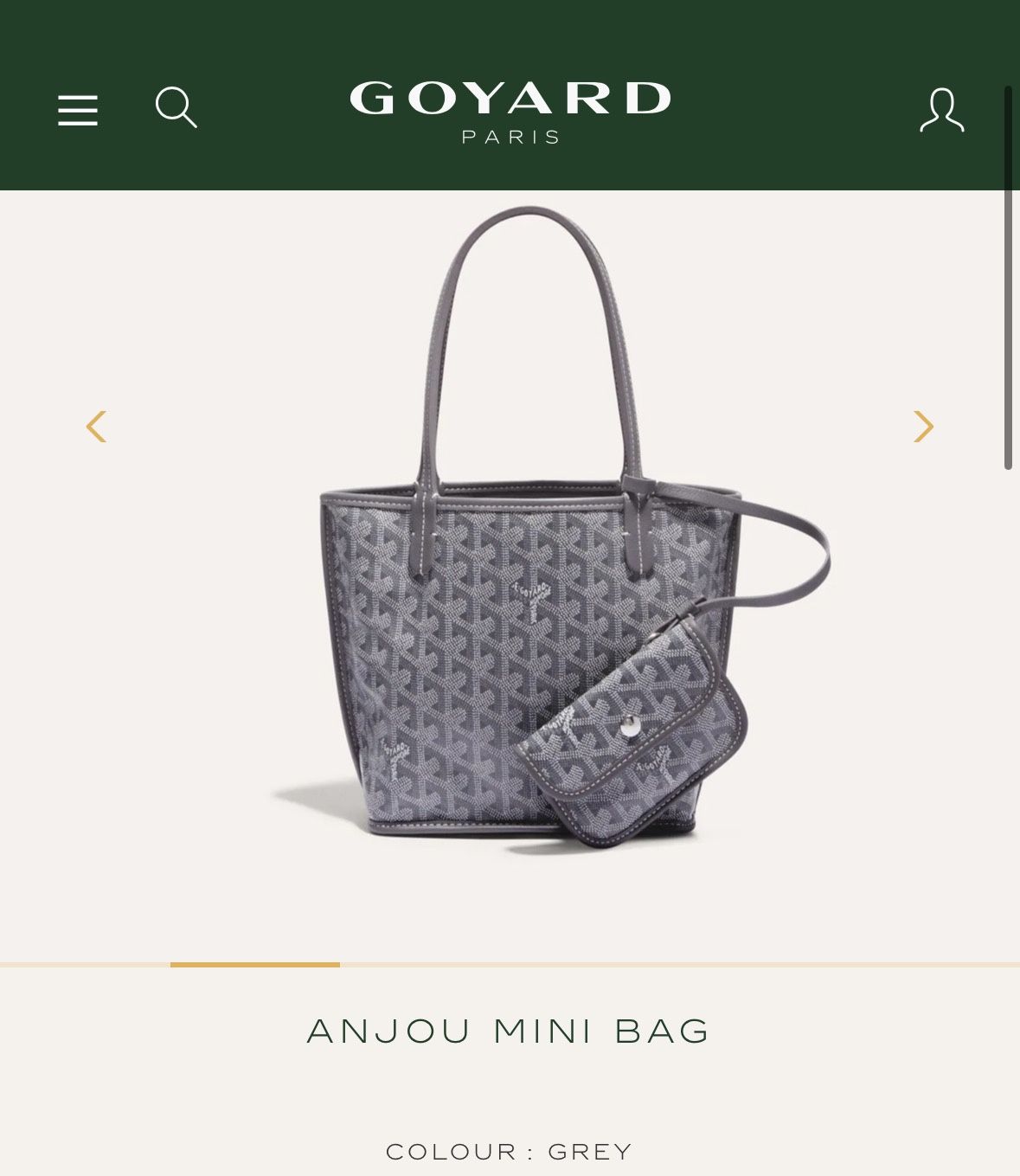 Goyard Anjou Bag Purse