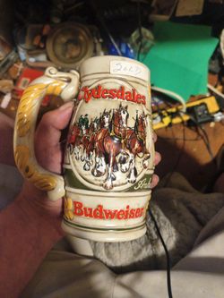 Authentic budweiser Clydesdale stein