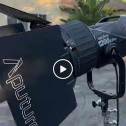 Aputure 1200D and F10