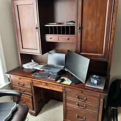 Solid Wood Desk - $150