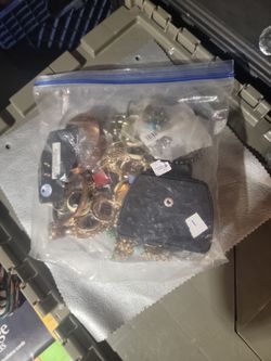Mixed Costume Jewelry Lot with Small Wallet