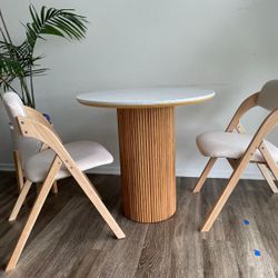 Marble table with chairs set