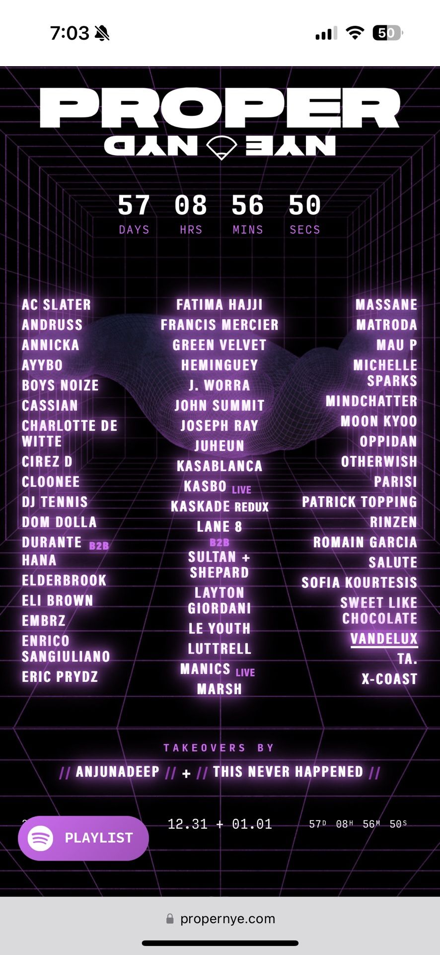 Proper NYE CRSSD Ticket 2 Day festival