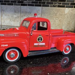 Harley Davidson Diecast Fire Truck