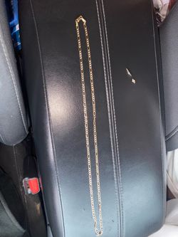 REAL 14k Gold Figaro Chain  8.2 grams going fast and quick come fast serious buyers only IT originally comes with a 14K Gold Menorah Pendant  Menorah