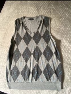 Express Men’s Argyle Sweater Vest - Medium