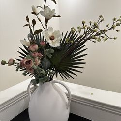Beautiful Vase And Artificial Flower