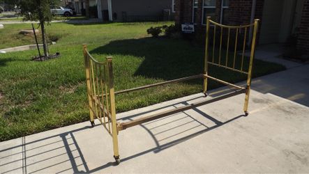 Antique Vintage Brass Bed Frame Twin