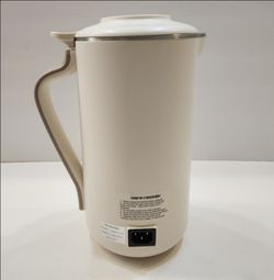 ღ 3D stainless steel blending system White 40oz Nut Milk Maker Machine (BUAIAHUG)