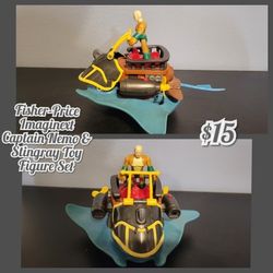 Fisher-Price Imaginext Captain Nemo & Stingray Toy Figure Set