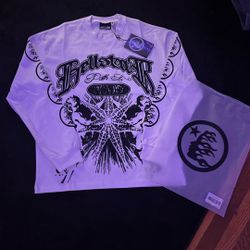 100% AUTHENTIC White Hellstar Long Sleeve Size M