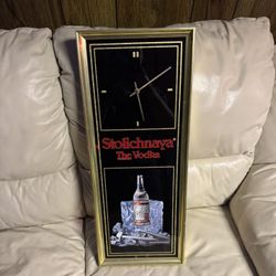 Stolichnaya Vodka Vintage Wall Clock (10Lx25H)