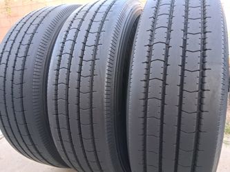 ST225/75R15 Trailer Tires, Load Range F - 12 Ply, NO Patches, Like New Tread!