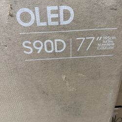 Samsung 77-Inch Class OLED 4K S90D Series HDR+ Smart TV w/Dolby Atmos, Object Tracking Sound Lite, Motion Xcelerator, Real Depth Enhancer, 4K AI Upsca