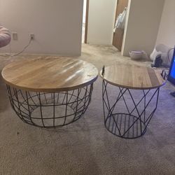 Matching Coffee And Side Table